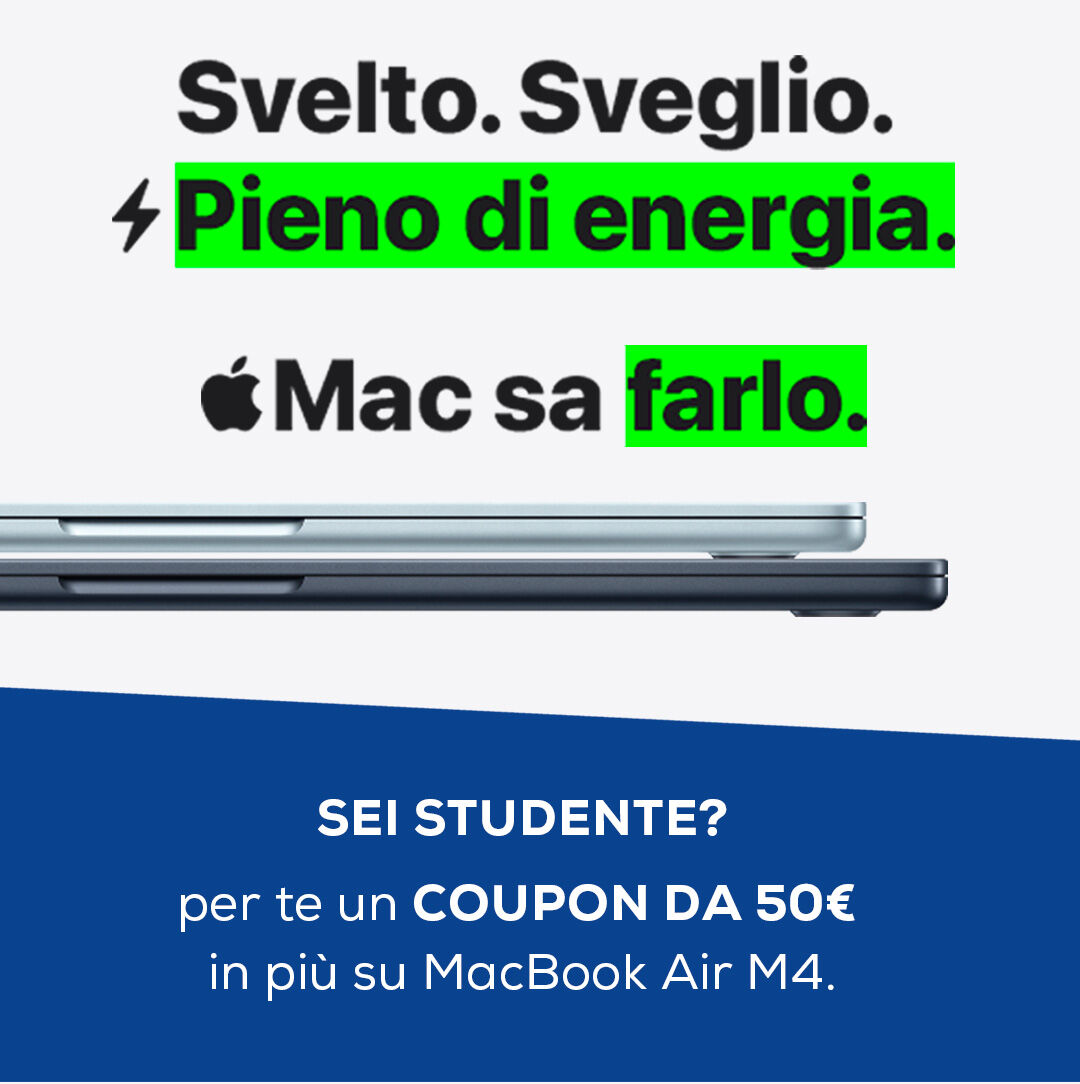 Sei uno studente? Ottieni il tuo coupon